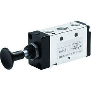 spool pneumatic directional control valve / manually-controlled / 5/2-way