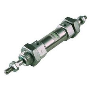 pneumatic cylinder / double-acting / with through rod / ISO