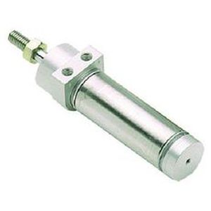 pneumatic cylinder / double-acting / with piston rod / compact