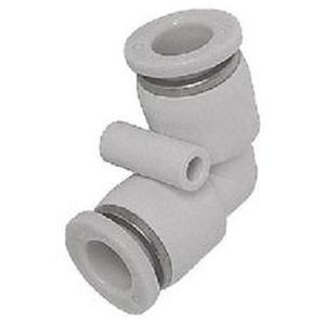 push-in fitting / 90° angle / pneumatic / union