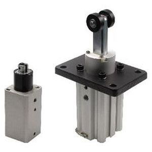 stopper cylinder / pneumatic / single-acting / with spring return