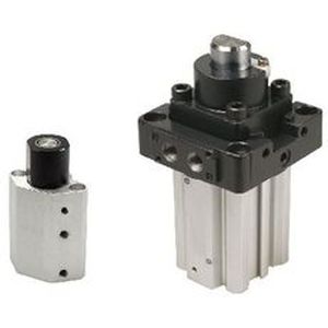 pneumatic cylinder / double-acting / stopper