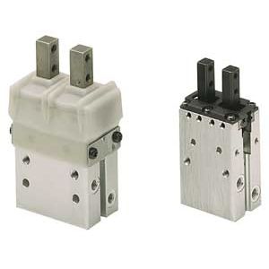 pneumatic gripper / parallel / 2-jaw / double-acting