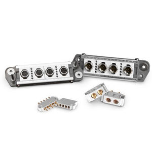 data connector / electrical power supply / coaxial / quadrax