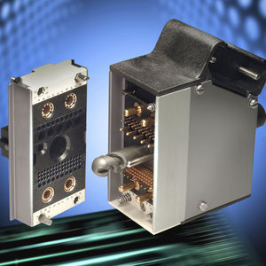 combined connector / electrical power supply / data / coaxial