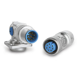 data connector / USB / circular / screw