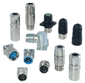 data connector / electrical power supply / DIN / circular