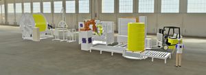 plastic film coiler / pressure pipe / automatic / for extrusion lines