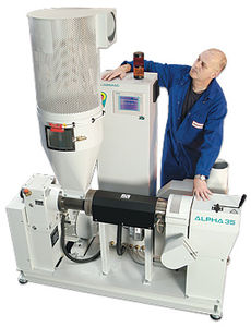 single-screw extruder / for thermoplastics / for plastics recycling