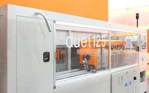 plastic cutting machine / knife / for tubes / CNC