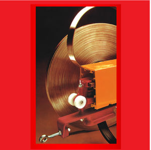 partially-enclosed conductor rail / copper / PVC / multi-conductor