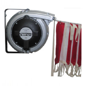 barrier tape reel / self-retracting / fixed / wall-mounted