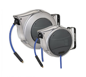 hose reel / self-retracting / aluminum