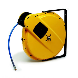 hose reel / self-retracting / swiveling / aluminum