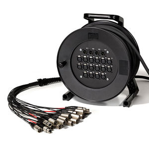 cable reel / audio cable / self-retracting / fixed