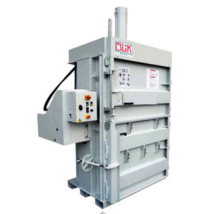 vertical baling press / front-loading / for cardboard boxes