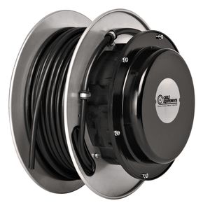 cable reel / self-retracting / open-drum / aluminum