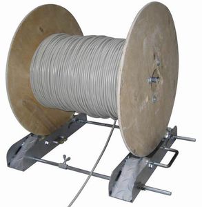 cable drum unwinder / roller / portable