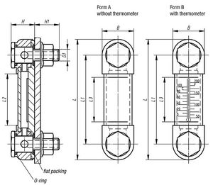 oil level indicator / bypass / direct-reading