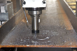 CNC drilling line / 3-spindle / for structural profiles