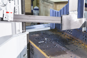 automatic saw / double-column / horizontal