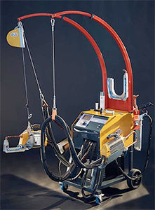 spot welder / mobile / medium-frequency