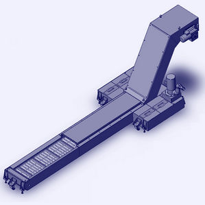 hinged belt conveyor / chip / Z type