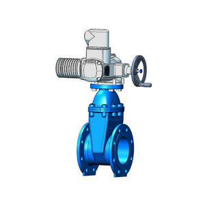 gate valve / electrically-actuated / for water / flange