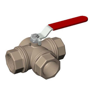3-way valve / ball / lever / female