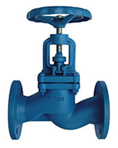 cast iron valve / globe / with handwheel / for steam