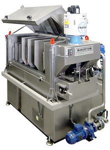 hot washing machine / with water jet / solvent / water
