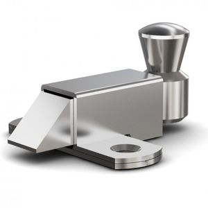 sliding bolt latch / chrome / brass