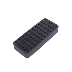 square anti-vibration mount / rubber / for machines / block