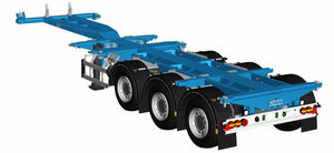 container semi-trailer / 3-axle / heavy-duty
