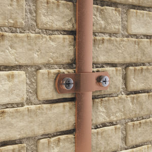 routing clip / for flat cables / brass