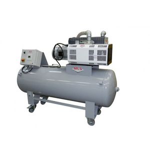 lubricated vacuum unit / rotary vane pump / industrial / compact