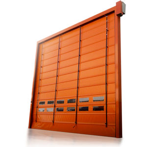 high-speed doors / fold-up / steel / fabric