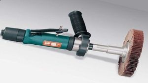 handheld sander-polisher / pneumatic / brush
