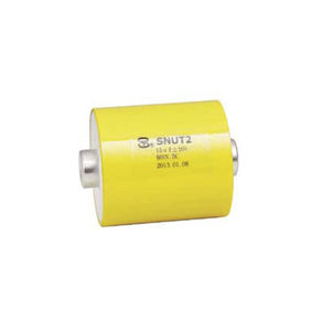 metalized polypropylene film capacitor / axial / cylindrical / high-current