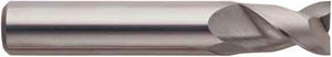 solid milling cutter / tungsten carbide / 2-flute / with cylindrical shank