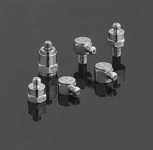 1-axis accelerometer / piezoelectric / for general purpose