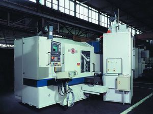 horizontal disc grinding machine / external cylindrical / for metal sheets / CNC