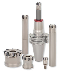 shell-end milling tool / insert / face / multi-material