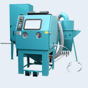 stationary sandblasting machine / cabinet / manual / belt