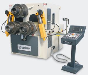 hydraulic bending machine / for tubes / profile / 3 drive rollers