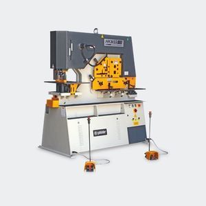 semi-automatic punching machine / hydraulic / for metal sheets / bar