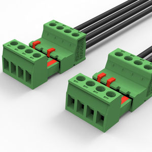 screw connection terminal block / plug-in / plastic