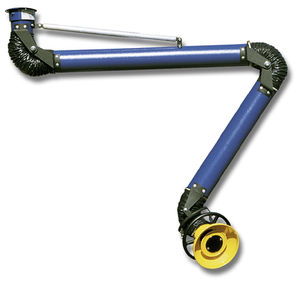 ceiling-mount extraction arm / fixed / flexible / for welding fumes
