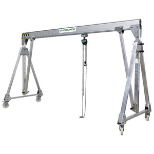 gantry crane on casters / aluminum / for workshops