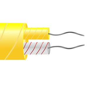 thermocouple cable / flat / fiberglass-sheathed / insulated